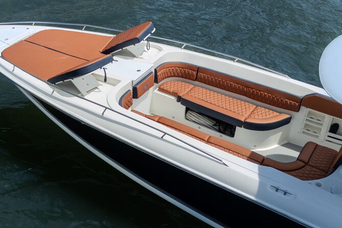 8-hour private tour in a luxurious and fast 41' AWA boat - Crew, communication, and making the day run smooth