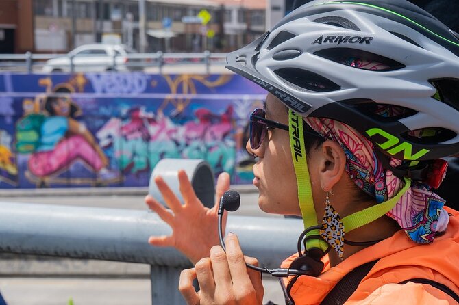 Bogotá Bike Tour with street art - Why a bike works so well for Bogotá murals