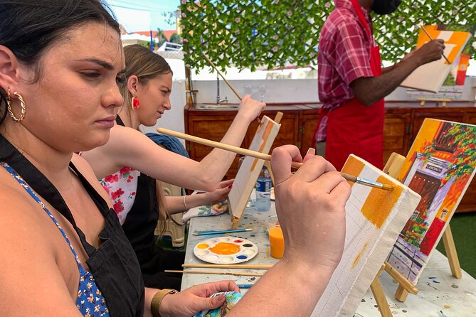 Brunch And Paint in a secret rooftop - The Rooftop View, Shade, and Cartagena Breeze Factors