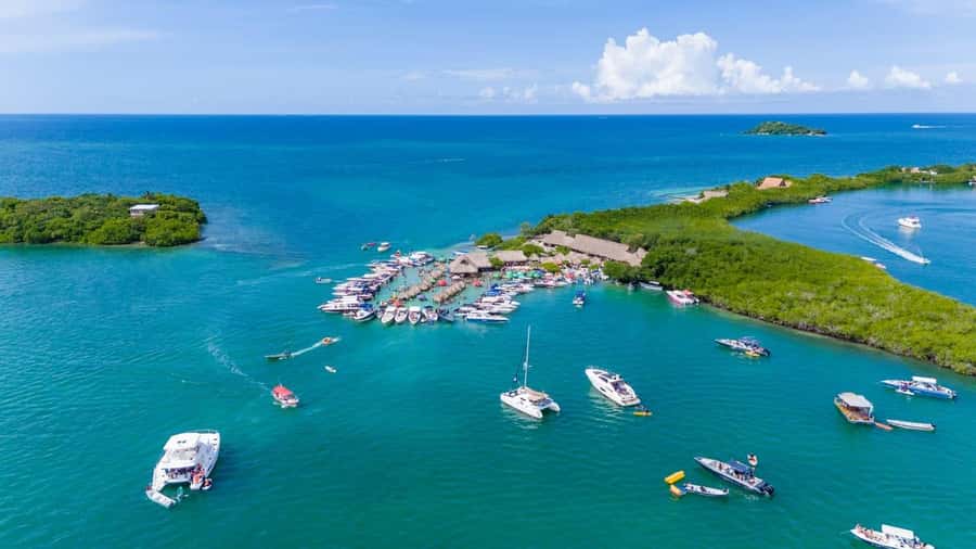 CARTAGENA: 4 islands by sport boat +oceanarium tickets - The underwater airplane stop, plus why your timing matters