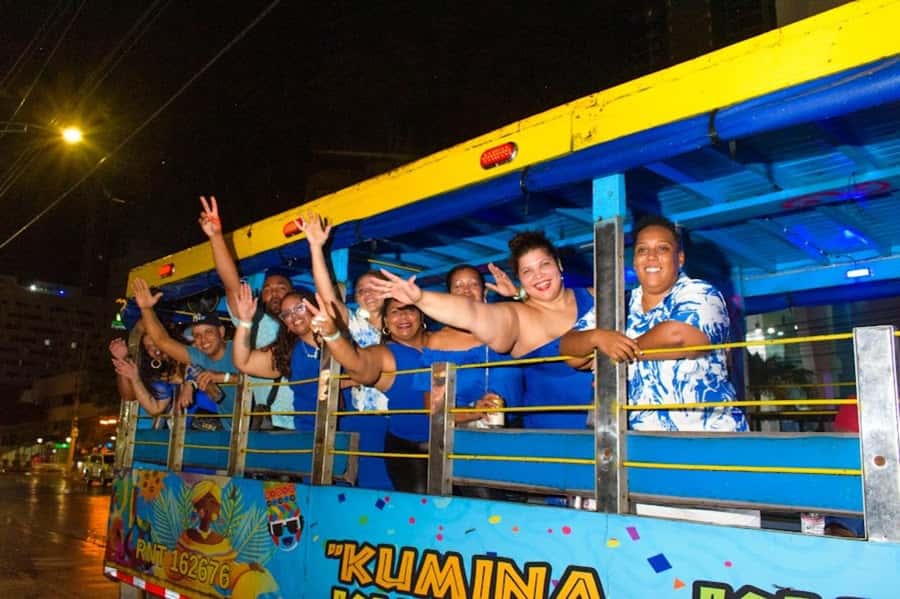 CARTAGENA: Chiva Tipical Chiva Rumbera night with entrance to the Disco - Stop 3 San Felipe de Barajas Castle Photos