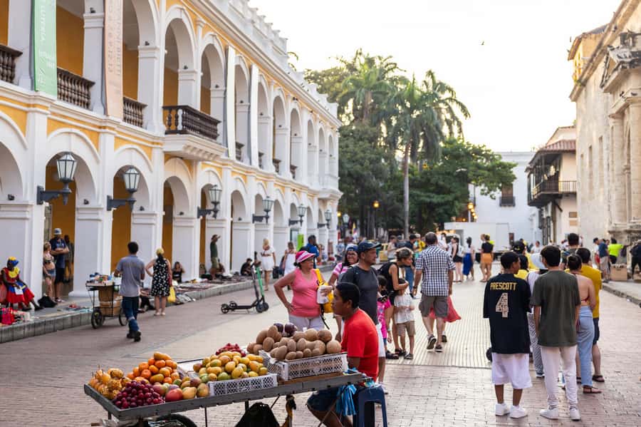 Cartagena: Guided Street Food Tour with Tastings - Where You Start: Plaza Cervantes and the Orange Umbrella