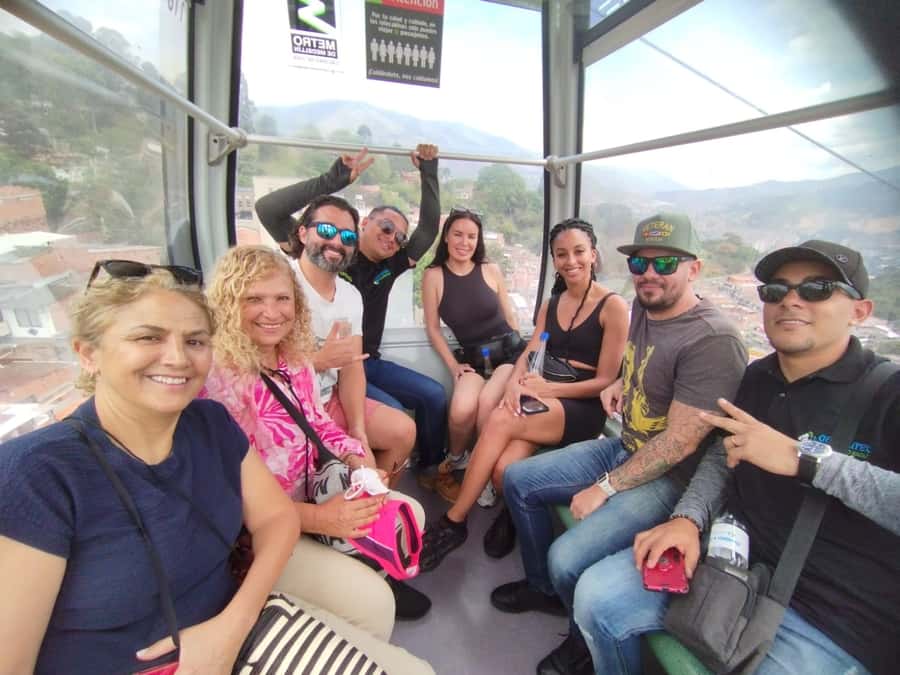 City Tour Medellin with a Chiva or a thematic van - Barefoot Park and La Alpujarra, a sensory pause with city-view context