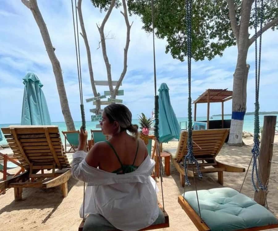 Day Pass in Barú - Tranquila Beach at Freedom Beach Club, semi-private calm and easy lounging