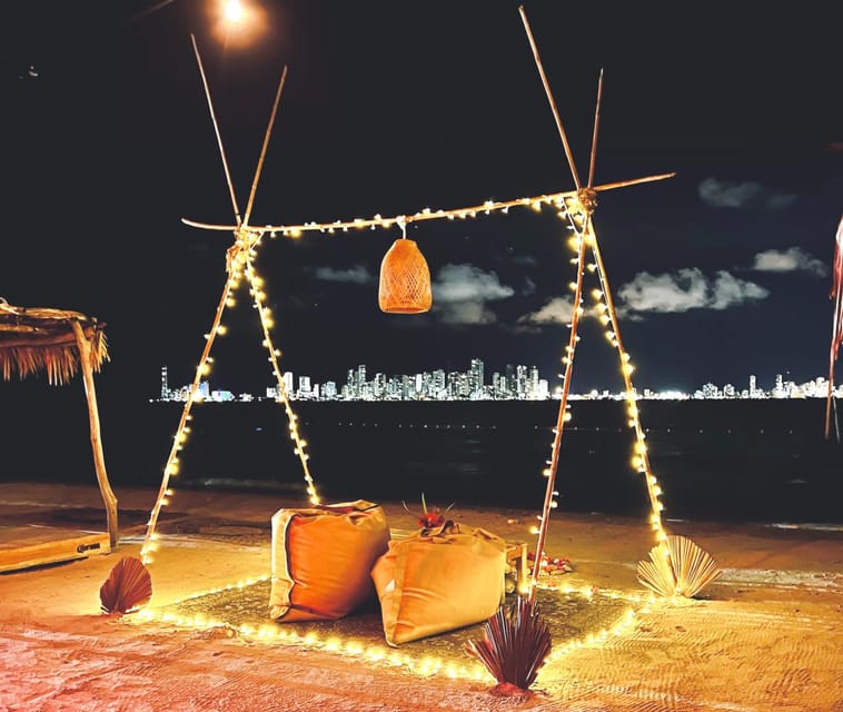 Fenix Beach Island Dinner - The photo spots: Phoenix doors, cozy nests, and nighttime details