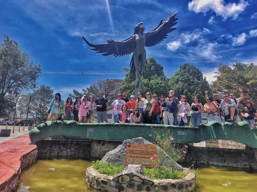 From Medellin: Guatapé & Peñol Rock with Boat & farm animals - Guatapé town: Umbrella Street, photo spots, and time to eat