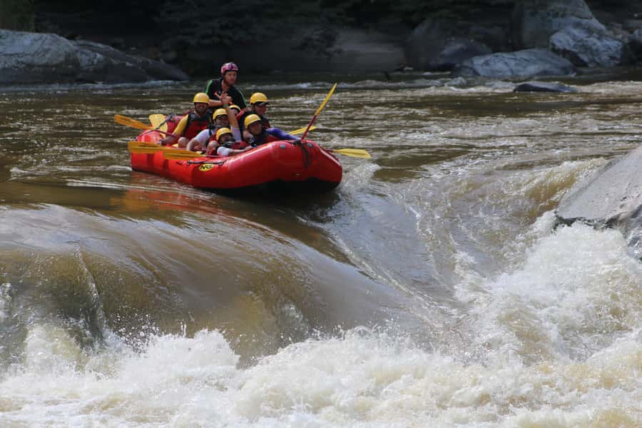 From Medellin: Rafting Experience - The Second Rafting Segment and the Finish Under Calderas Bridge