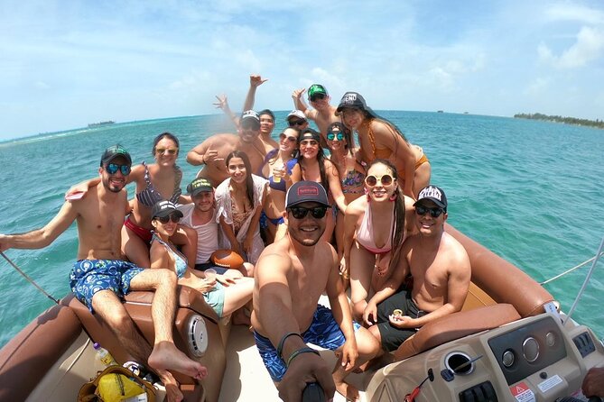 Full Day Marine Tour in San Andres - El Palito pontoons, music, and the festive marine atmosphere