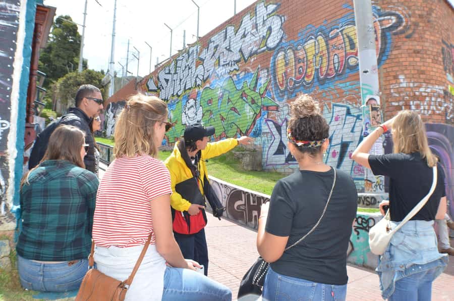 Graffiti Tour in La Candelaria Bogotá with Transportation - The narrow indigenous-ancestry street: where the walls do the talking