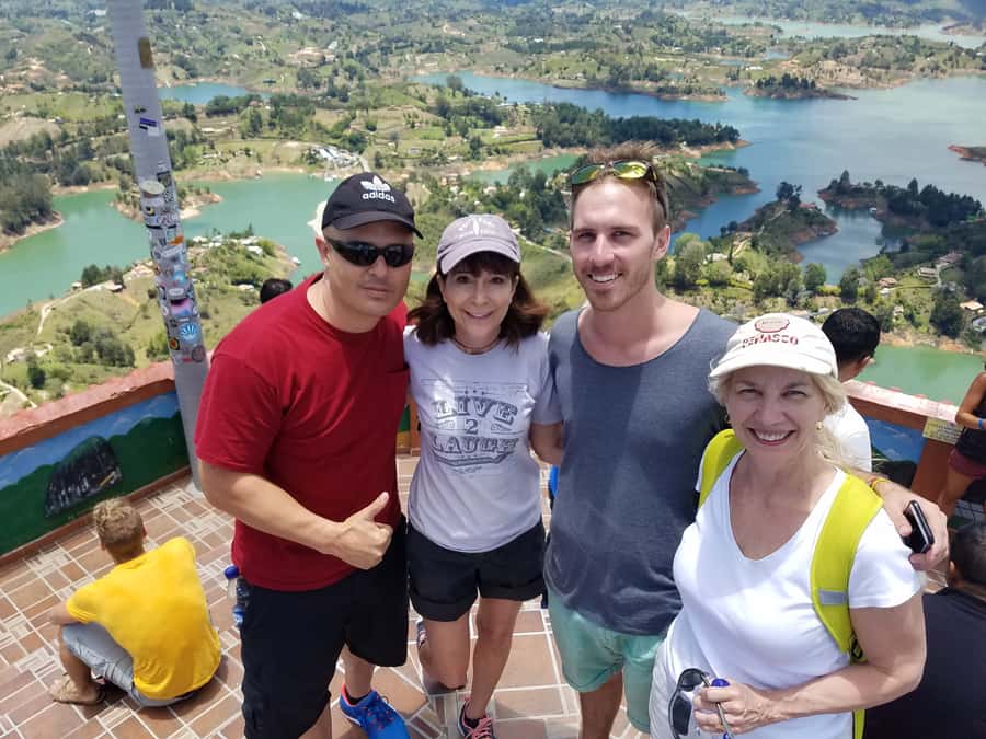 Guatape Coffee Villa including Rock Town & Waterfall - El Peñol Climb: The Story, Then the View