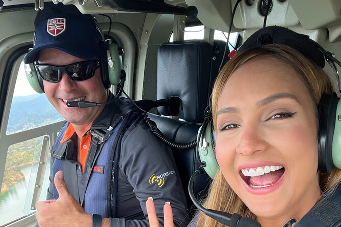 Helicopter flight in Guatape - What You See: Peñol Stone, the Reservoir, and the Big Picture