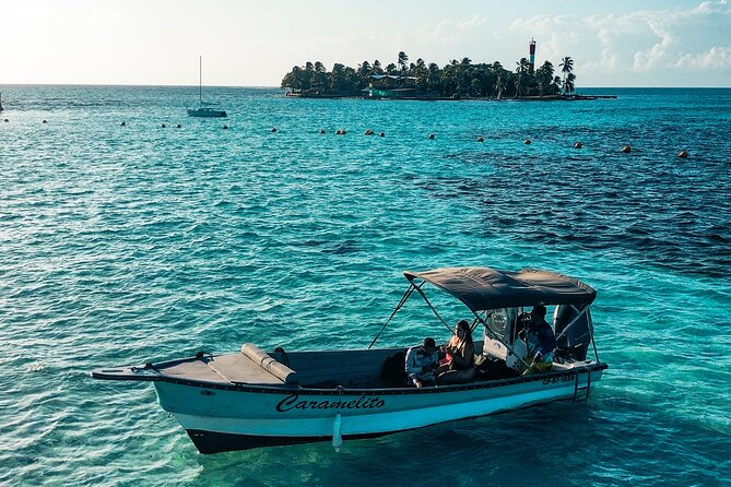 Johnny Kay and Aquarium Natural Full Day semi-private boat - Johnny Cay stop: beach time, iguanas, and water you’ll want to stay in