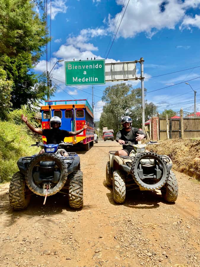 Medellin: ATV Tour 3 Mountains - Your ATV Ride: Farms, Fields, Waterfalls, and the San Nicolas Valley Views