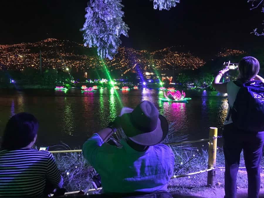 Medellin Christmas Lights Tour - The Private Car With a Bilingual Driver Keeps the Night Comfortable