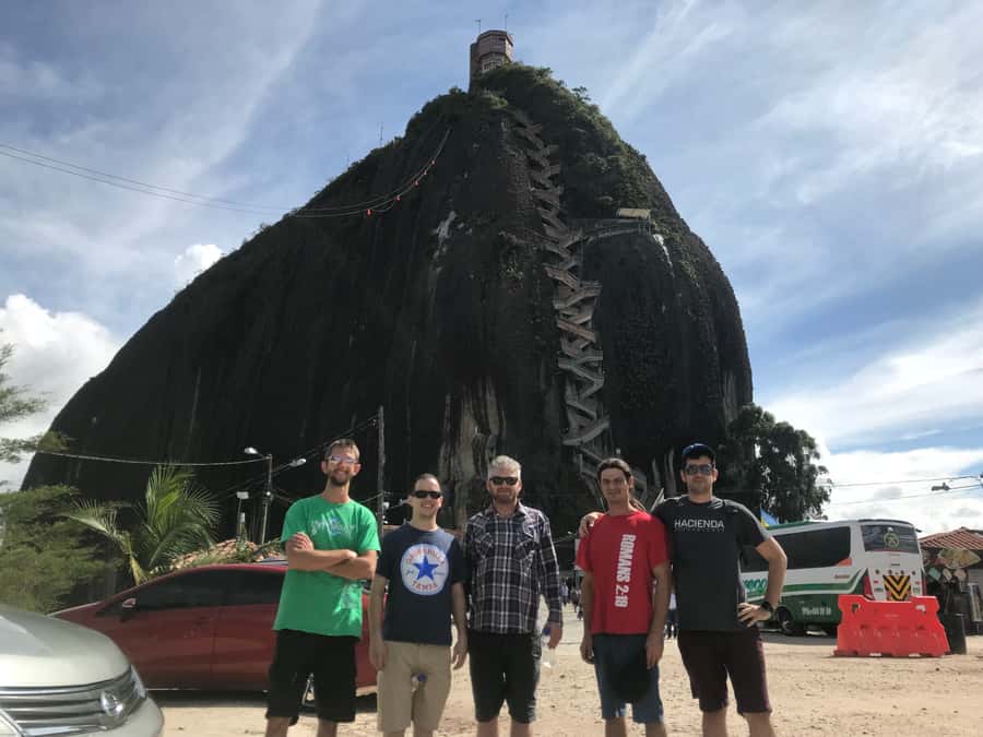 Medellín: Guatape Village with Coffee and Fruit Tasting Tour - El Peñol stop and the Replica del Peñol story