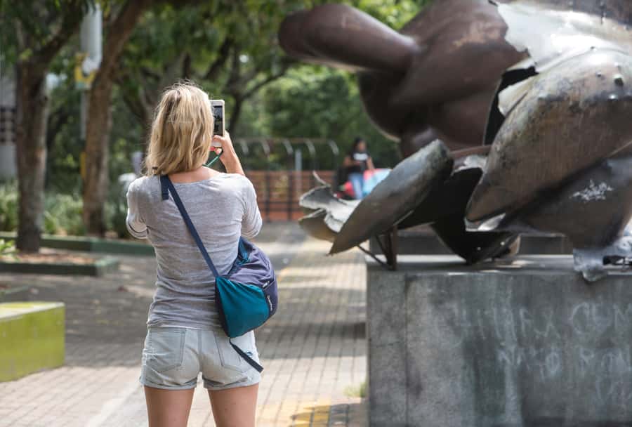 Medellin Historic Walking Tour - Monumento a La Raza: symbolism you actually understand