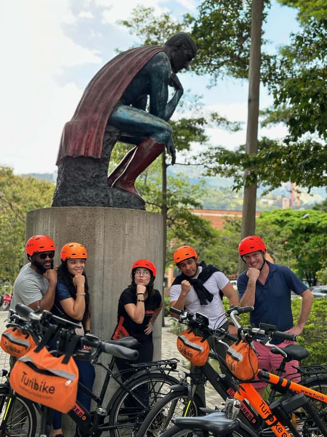 Medellín: History & Local Life Essentials Tour on an E-Bike - Medellín River Parks, then Plaza Mayor on foot