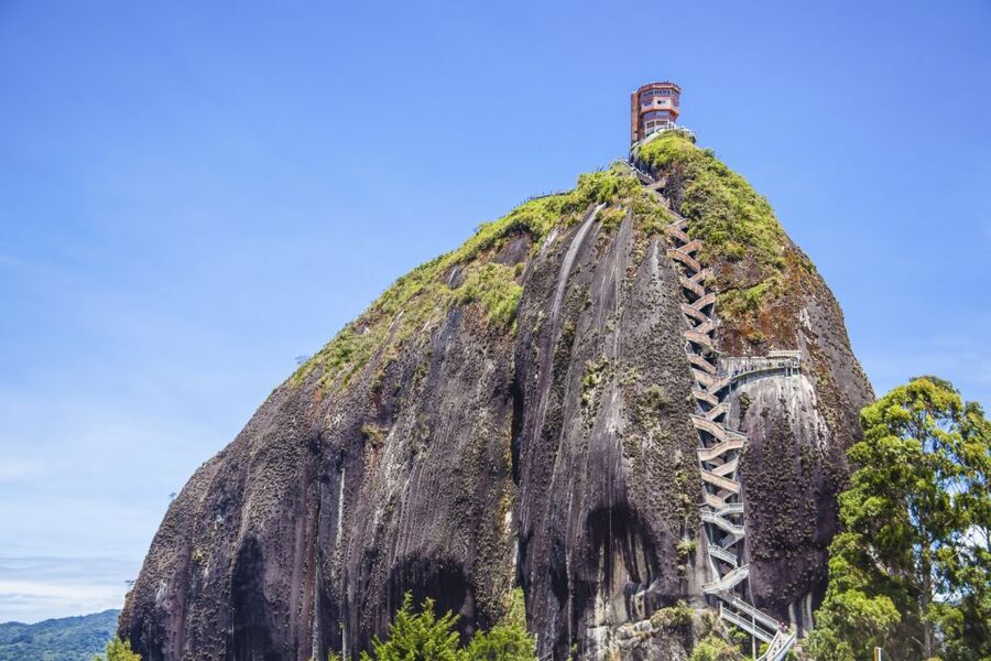 Medellín: Private Guatapé with Peñol Tickets and Boat Ride - El Peñol Rock Climb: 740 Steps, 220 Meters, and How to Not Suffer