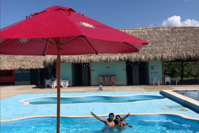 Mud volcano, and Swimming pool from Cartagena - Galerazamba Pink Sea: salt flats and color that changes