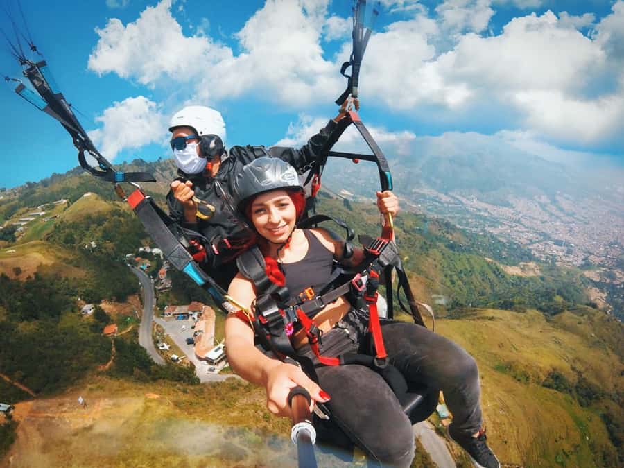 Paraglide over beautiful Medellin - What Happens Before You Fly: Pickup, Lesson, and Coffee-Ready Clothes