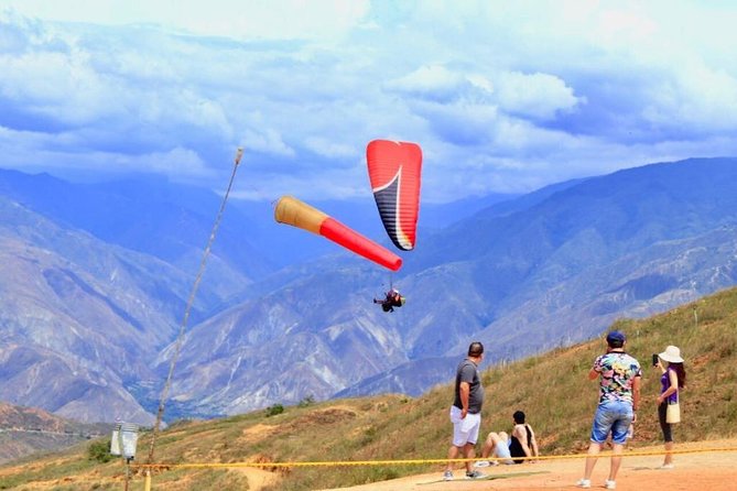 Paragliding in the grand canyon of chicamocha - Included value: transport, safety coverage, and take-off/landing photos