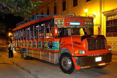 Party on a typical Chiva Party Bus