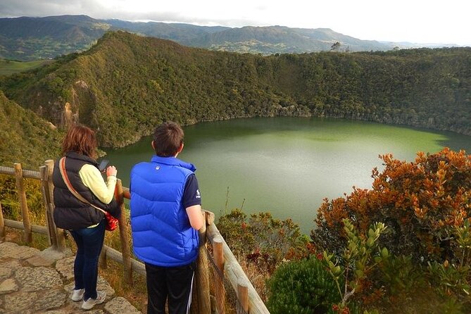 Private Tour of Laguna Guatavita and Zipaquirá Salt Cathedral - A calm viewpoint at Mirador del Embalse del Tominé