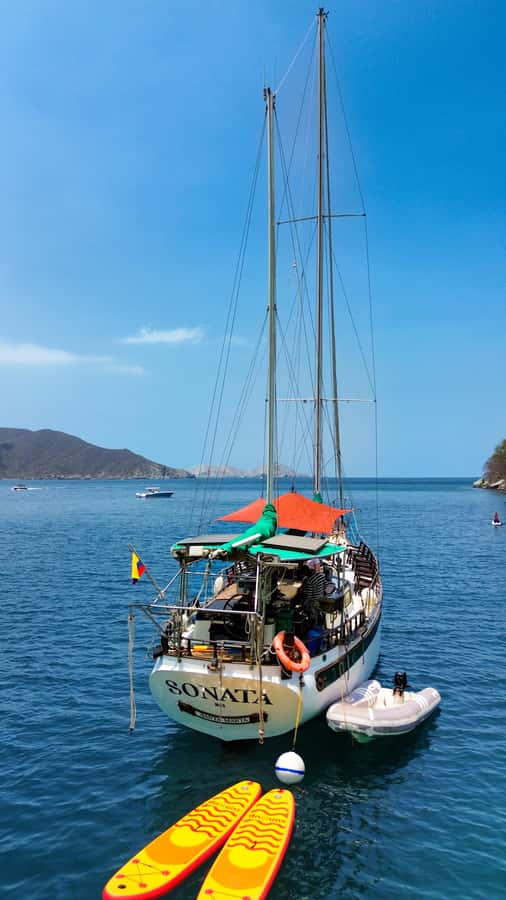 Santa Marta: Sailboat day tour to Tayrona Park - The return to Santa Marta: genoa sailing when wind allows, sunset timing