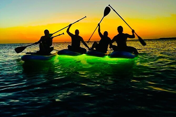 SUNSET GLOW Tour PaddleBoard - Optional paddleboard yoga: when you want a harder version